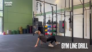 WARM UP : Gym line drill