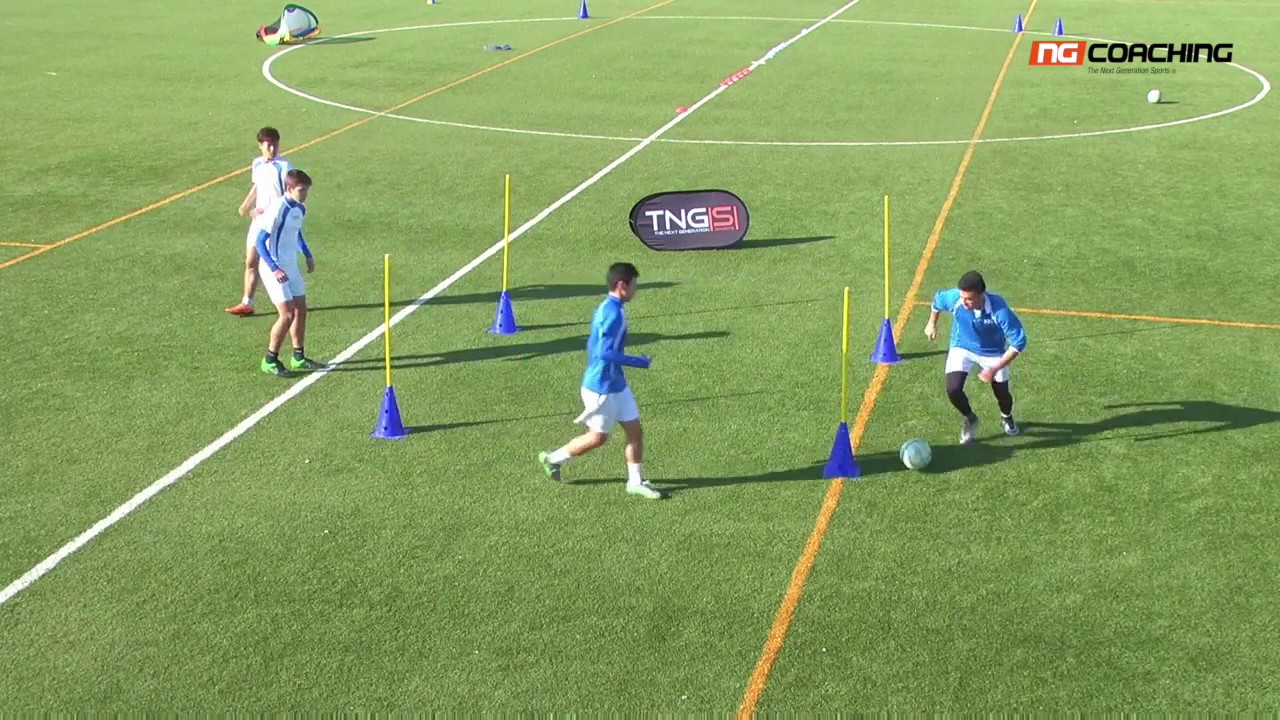 NG COACHING SOCCER DRILL MOVEMENTS TO RECEIVE THE BALL, ORIENTED