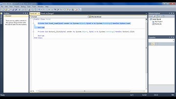 Visual Basic 2010 Hello World - Tutorial 1