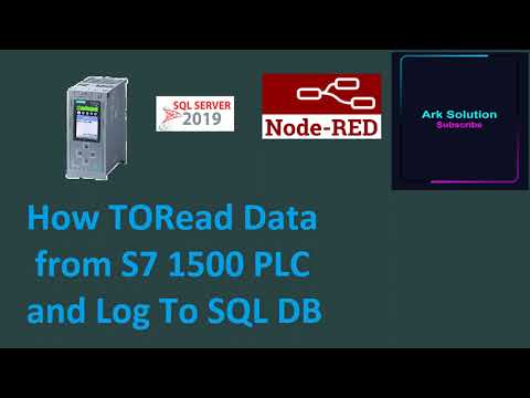 How to Read  Siemens PLC Tag  and log In MSSQL  DB