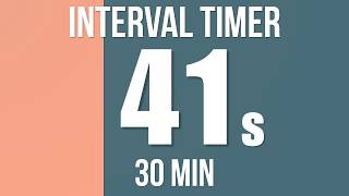 41-second Interval Timer 30 Min Total