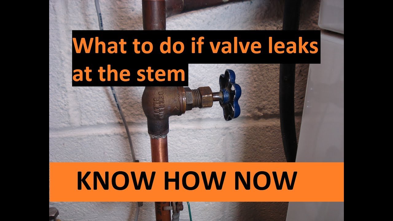 Fix Shut Off Valve Leaking At Stem Youtube