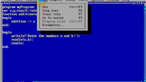 Turbo Pascal Programming  #30 Functions Introduction