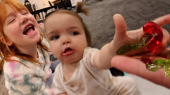 NAVEY has GUMMY WORMS!!  Family Dance Party! visit...