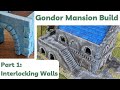 How to build your own gondor mansion  part 1 interlocking walls  scatter terrain scenery tutorial