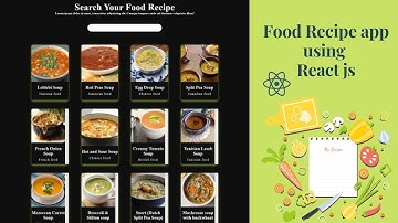 Food Recipe App using react js| mealDB API, hooks in react js for beginners