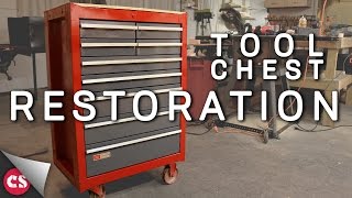 I found this old tool chest at an estate sale and decided to restore it! - DON