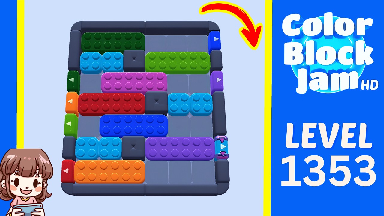 Color Block Jam Level 1353 Solution Walkthrough - YouTube
