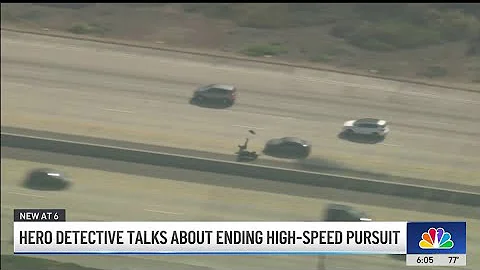 Detective, who stopped high-speed pursuit suspect, breaks silence