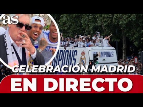 REAL MADRID CAMPEÓN DE LA CHAMPIONS I Celebraciones en Berrnabéu y Cibeles en directo