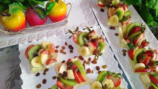 # خليك فالدار  Pâte brisée طارطوليت بريستيج بالفواكه راقيين  tartelettes aux fruits ?  