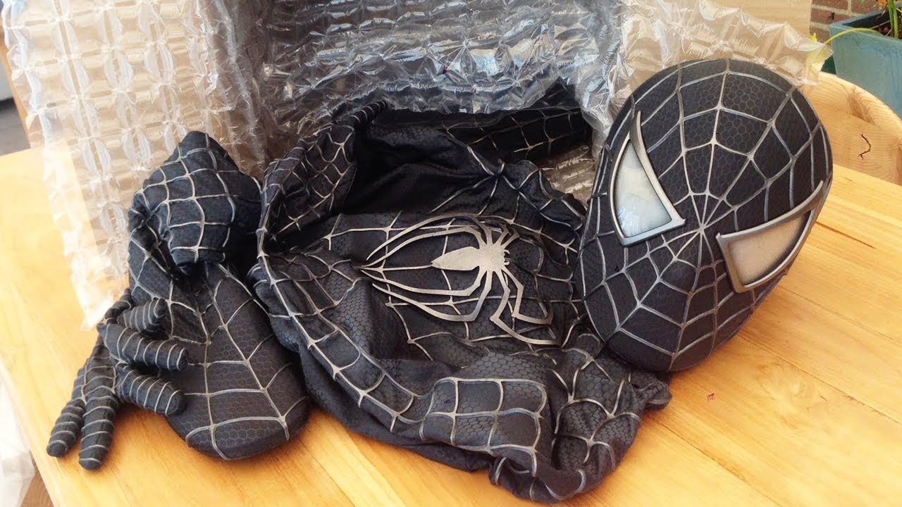 Real Black Spiderman Costume