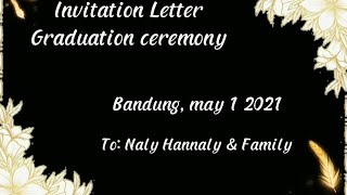 Digital Invitation Letter - Graduation Ceremony