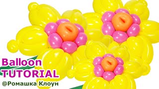 КРАСИВЫЙ ЦВЕТОК🌼🌷из длинных шариков Balloon Flower TUTORIAL como hacer flores con globos
