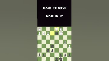 Checkmate Mate in 2 can you find it?♟️ (Black to Move) #chess #puzzle #shorts #games