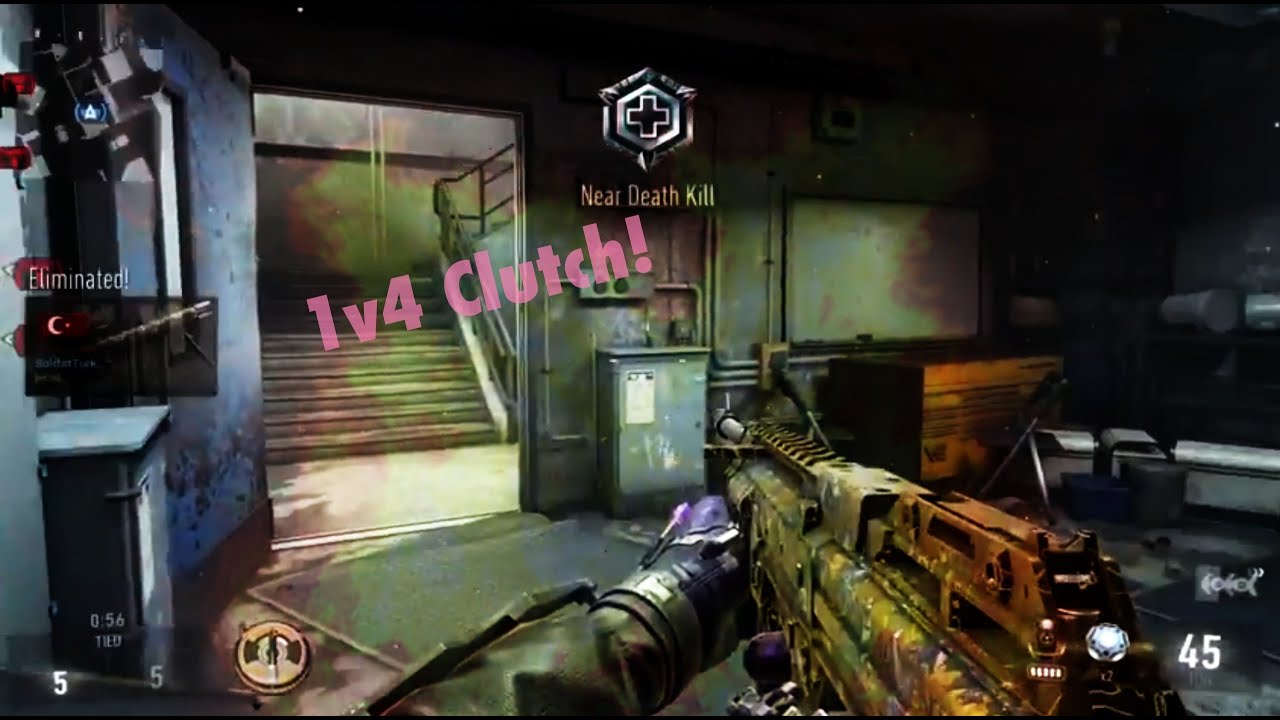 Call Of Duty Advanced Warfare SnD 1v4 game winning clutch "5-5"