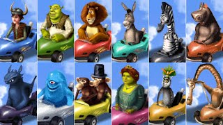 DreamWorks Super Star Kartz (DS) All Playable Characters