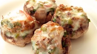 Рецепт фаршированных грибов - Грибы, фаршированные сыром