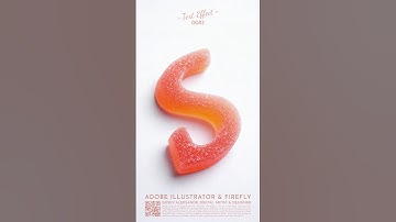 Sugar Candy Text Effect in Adobe Illustrator and Firefly #SweetEffect