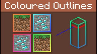 Multicolour Fade Outlines - A Minecraft 1.18 Java Edition Pack