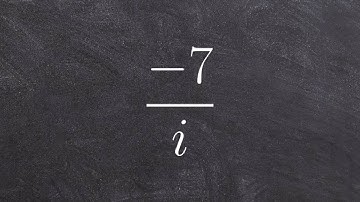 Pre-Calculus - Simplifying an imaginary number when a denominator -7 / i , -7/root(3)