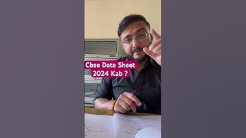 Cbse Datesheet 2024