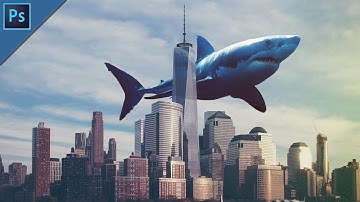 Big Shark in the City | Photoshop Manipulation Simple Tutorial