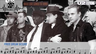 U2 feat. B.B. King - When Love Comes to Town (Drum Score)