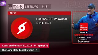 TWC Local on the 8s - 8/27/2023 | Tropical Storm Watch : Hurricane Idalia screenshot 5