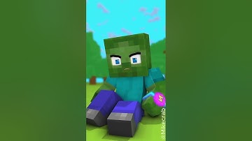 Minecraft: Zombie Turns Herobrine 😱 #minecraft #shorts #herobrine