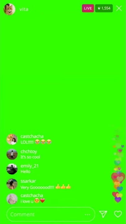 Instagram Live Chatting Mobile Frame || By Green Screen Tutorial