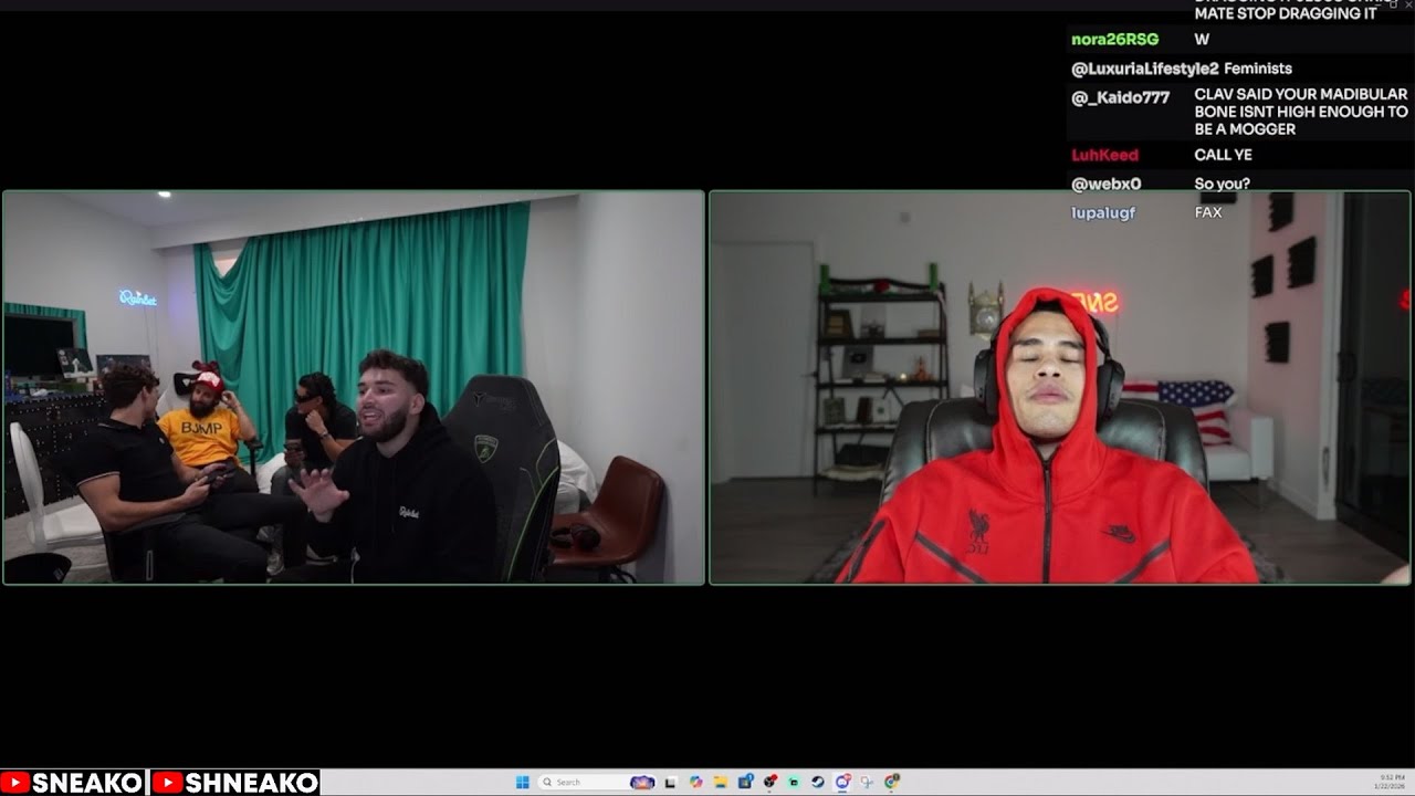 SNEAKO Confronts Adin Ross for Spreading False Rumors to Clavicular and Adult Stars