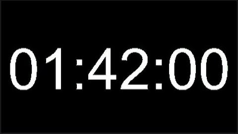 1 Hour 42 Minute Timer - 102 Minute Countdown - 6120 Seconds Alarm