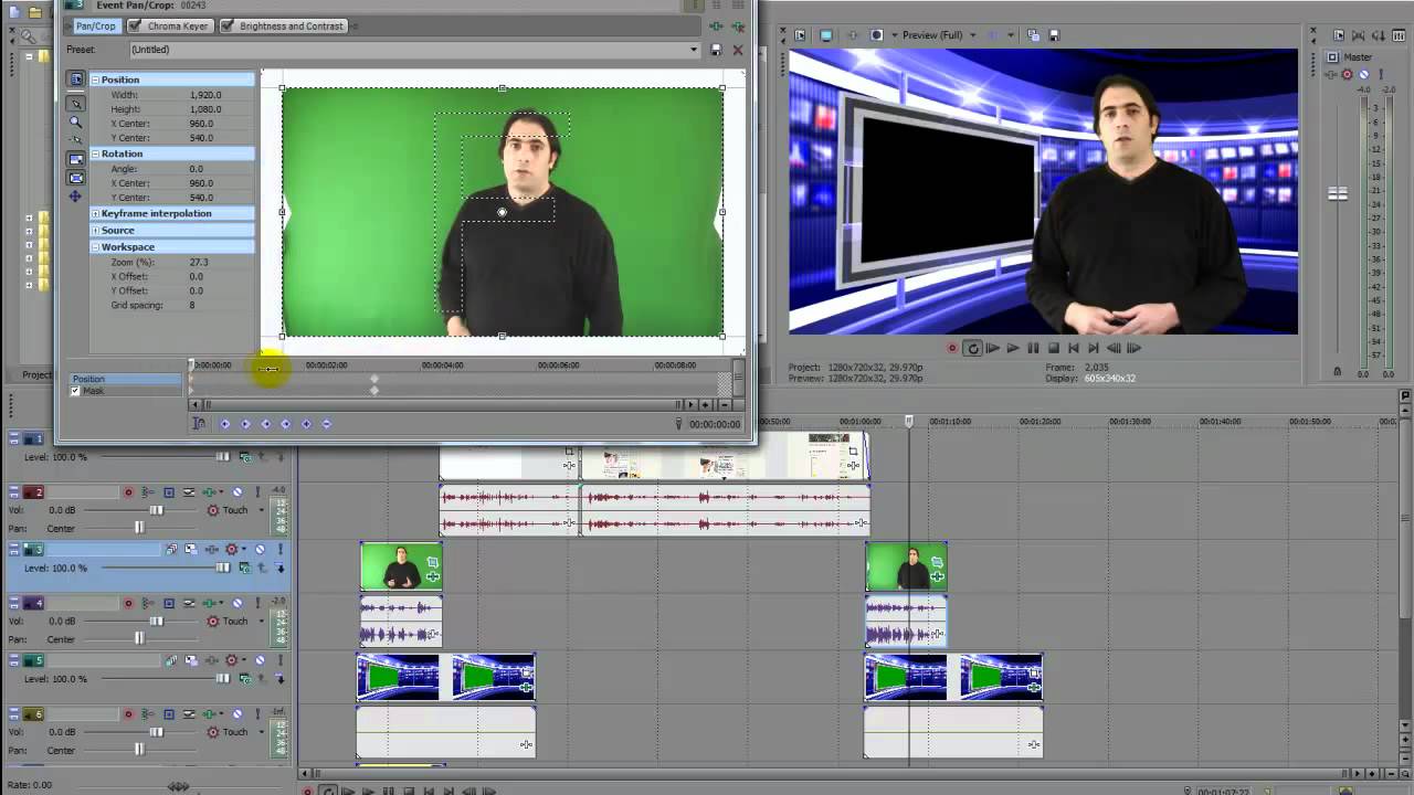 How To Chroma Key With Sony Vegas Video Editing Software YouTube