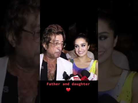 Shraddha Kapoor With Her Father Shakthi Kapoor Shorts