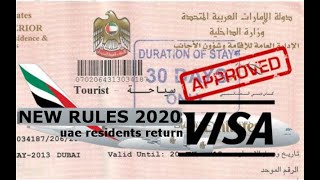 Good news uae residence ,uae tourist visa fine || new rules 2020 |
|uaenews