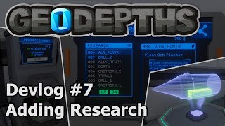 Research, Monitors, and Holograms | GeoDepths | Mining Indie Game Dev Log 7