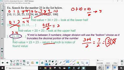 AP CS A U10 L 2 Binary Search Recursion