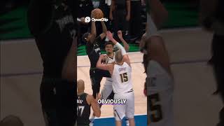 Reaction of Ayo Dosunmu on 1 legged Dunk of Jaden #nba #highlight #playoffs #timberwolves #nuggets