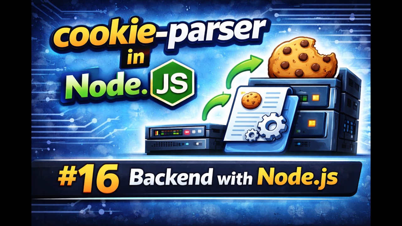 cookie-parser in Node.js #16 | Backend with Node.js - YouTube
