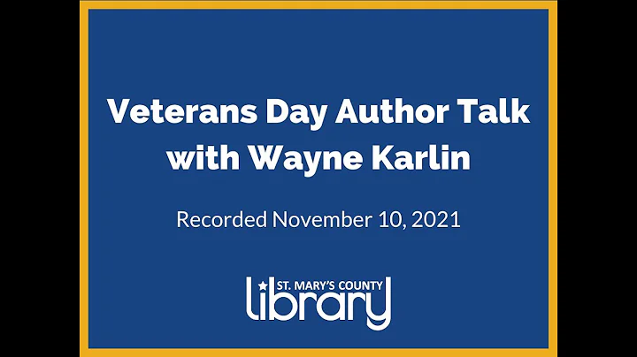 Veterans Day Author Talk with Wayne Karlin