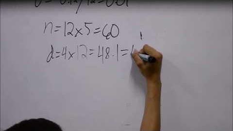 Example of combined General and Deferred annuity problem and its solution