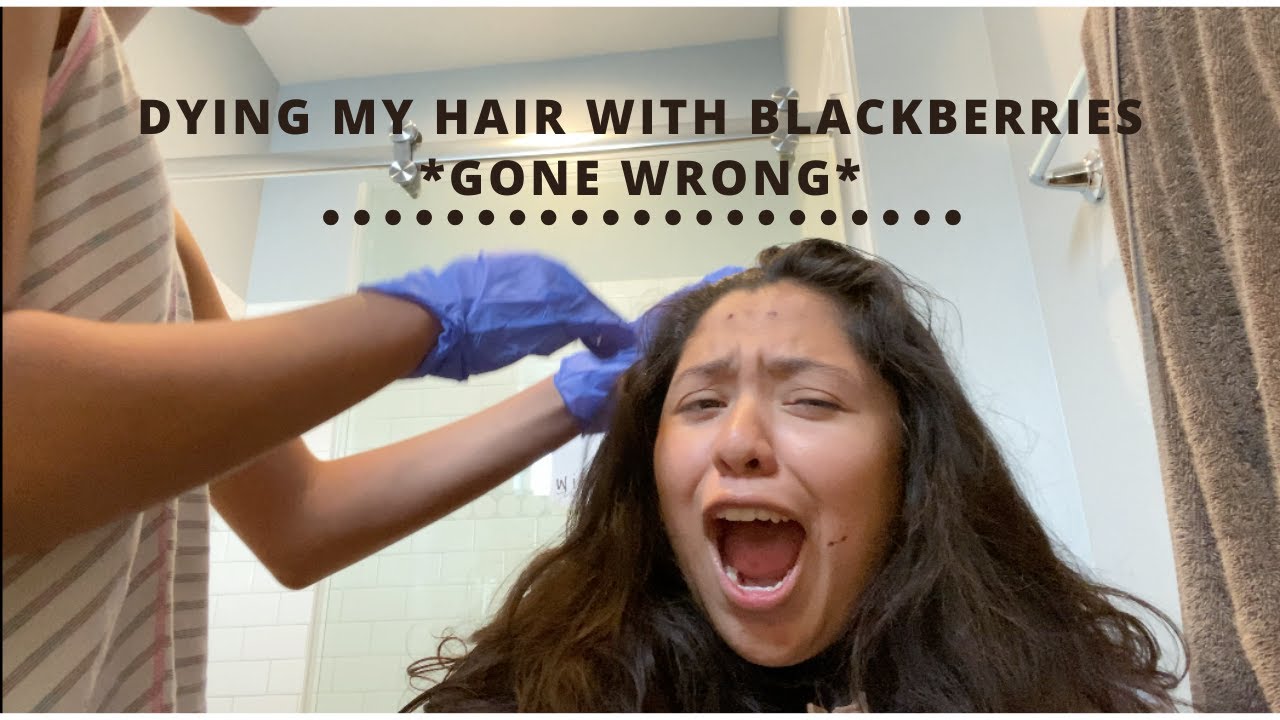 Dying my hair with blackberries (gone wrong) YouTube