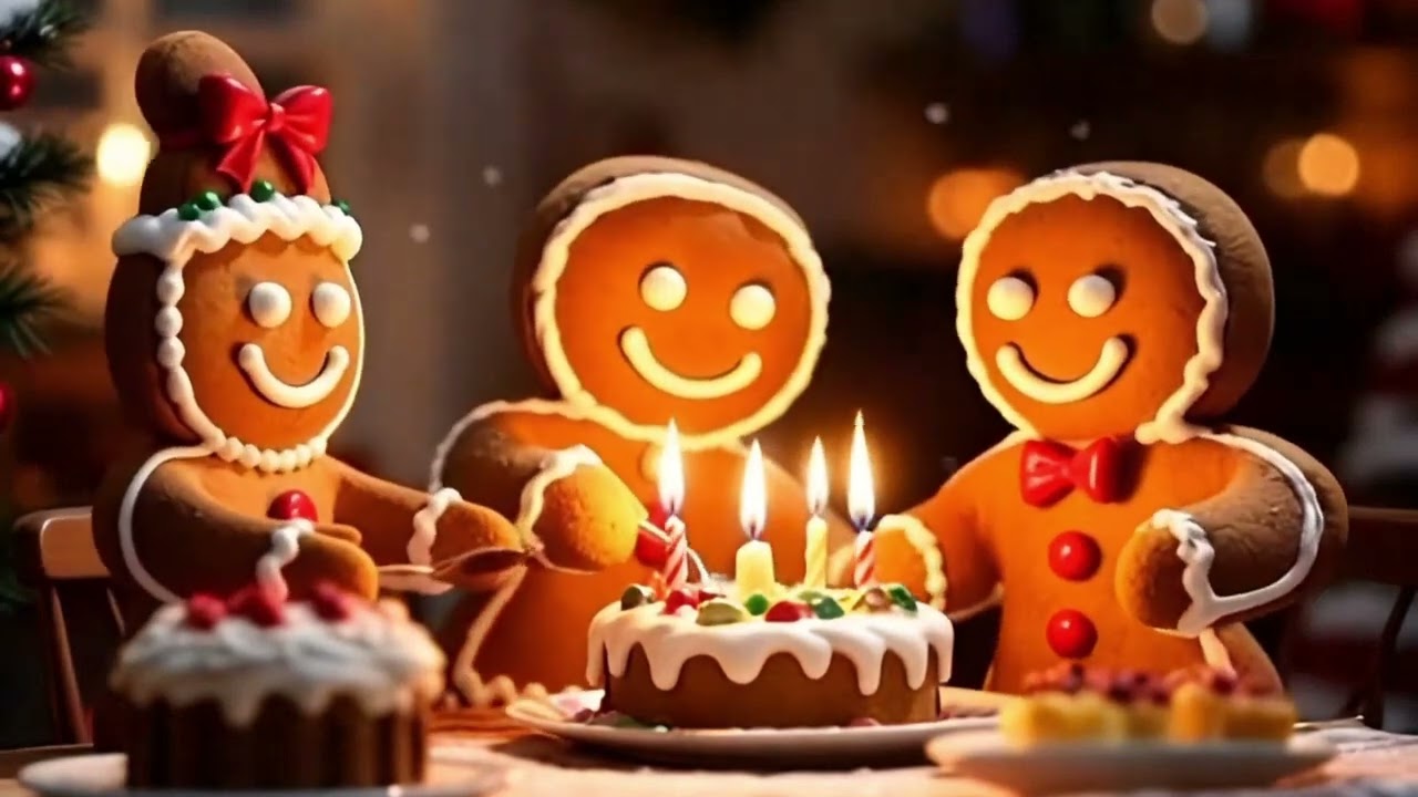 Christmas cake candle ( I want to blow out this candle together )