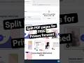 Split PDF pages for FREE #shorts #pdf #pdfeditor #utilate #onlinetools #tools #tool #pdftools