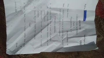 Bsc 2nd Sem Ques. Paper Kuk C language 2019