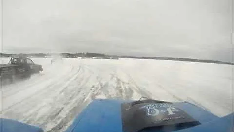 Chetek Ice Racing- #99 Jim Lindner- Rubber Tire He...