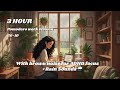 3 Hour Pomodoro | 50 Minute Intervals | with Rain sounds and BROWN NOISE for ADHD Focus 📚🪴🕯️