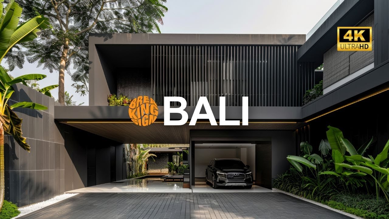 ⁣Bali Architecture: Modern-style Tropical House with Breathtaking Interior Design | Backyard Oasis