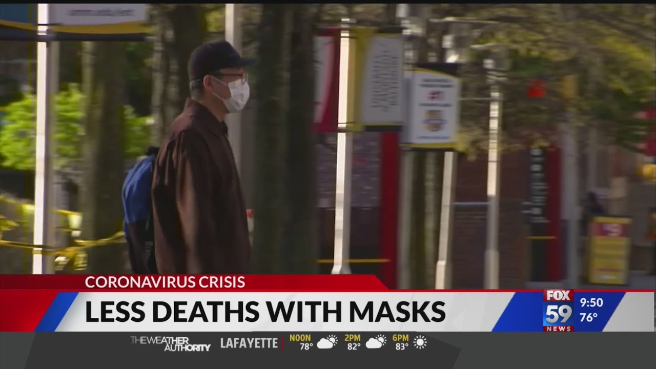 Less deaths with masks - YouTube